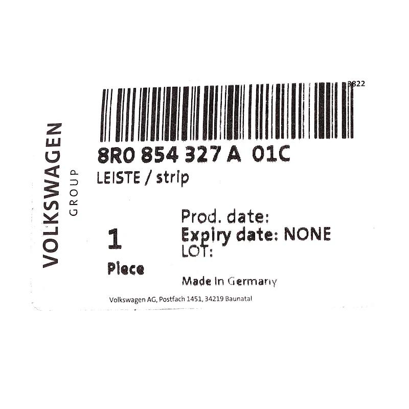 Front VAG - 8R0854327A01C - WASSERABWEISLEISTE