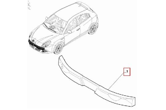 FIAT GROUP - BUMPERFOAM VOORZIJDE GIULIETTA - 50559366