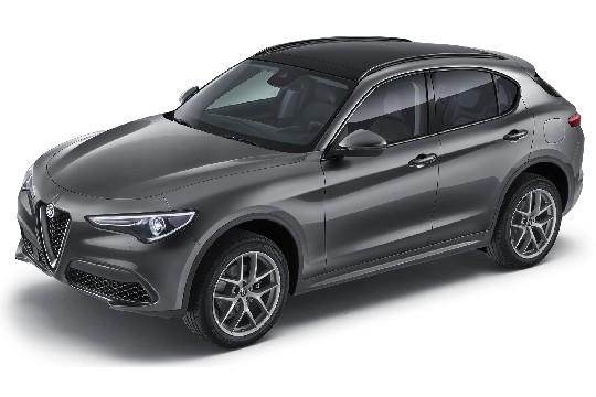 undefined FIAT GROUP - ALFA ROMEO STELVIO MET PANORAMADAK, LANGSDRAGERS DAKRAILS ZIJDEGLANS ZWART ORIGINEEL - 50903624 