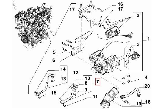 FIAT GROUP - FLEX. HOSE - 46348800