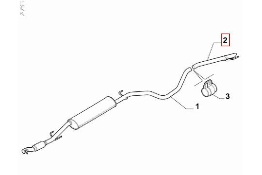 FIAT GROUP - EXHAUST   PIPE - 50525616