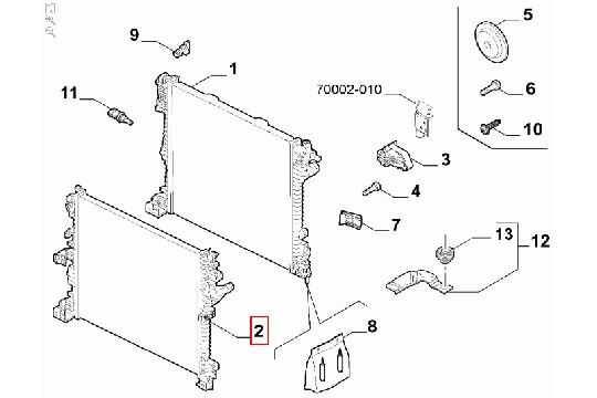FIAT GROUP - RADIATOR - 50533794