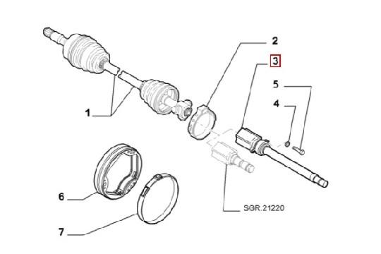 FIAT GROUP - SHAFT - 55213053