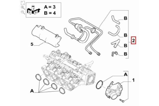 FIAT GROUP - KLEP ELEKTRISCH - 77365101