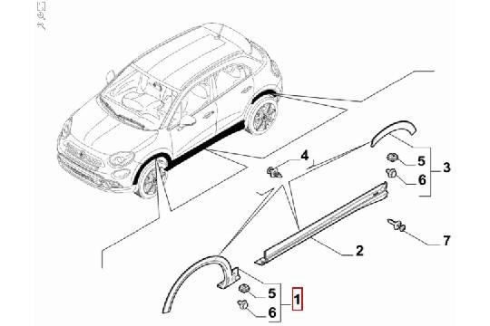 FIAT GROUP - MOULURE - 735759145