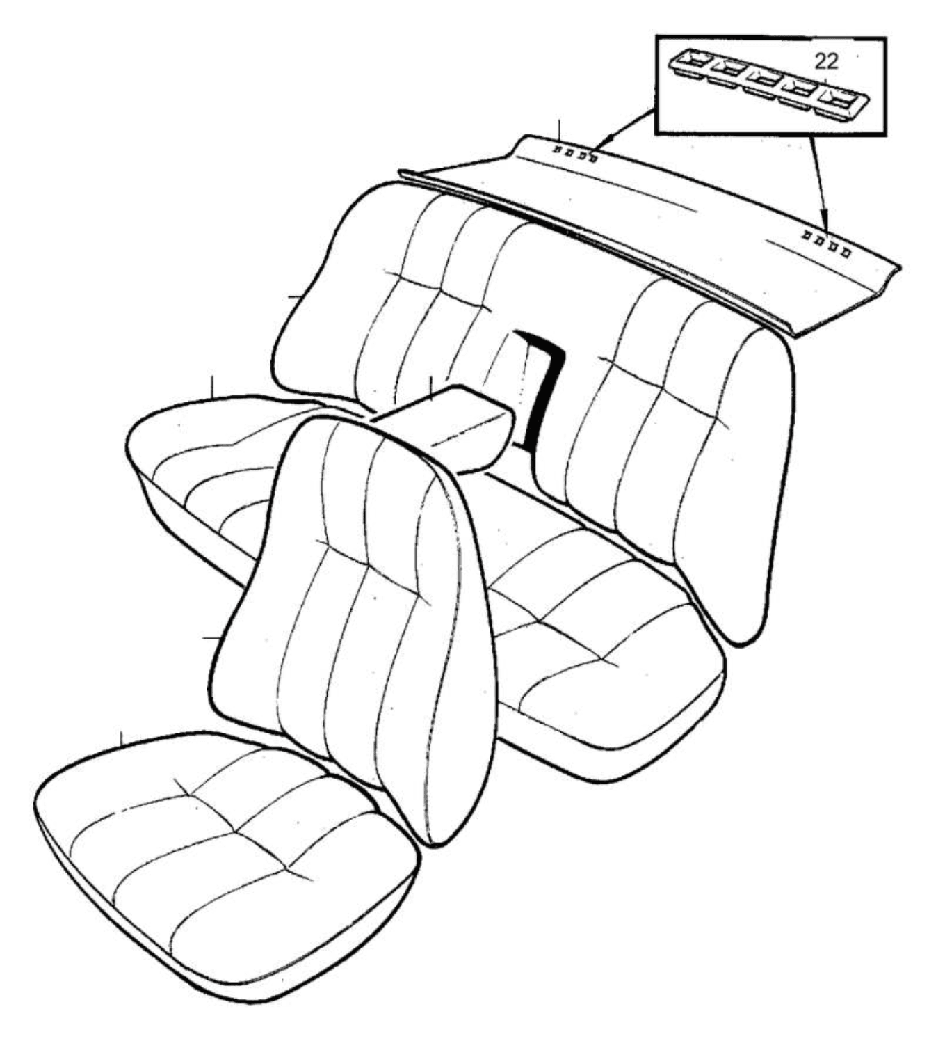 VOLVO - GARNITURE HABIT - 1313816