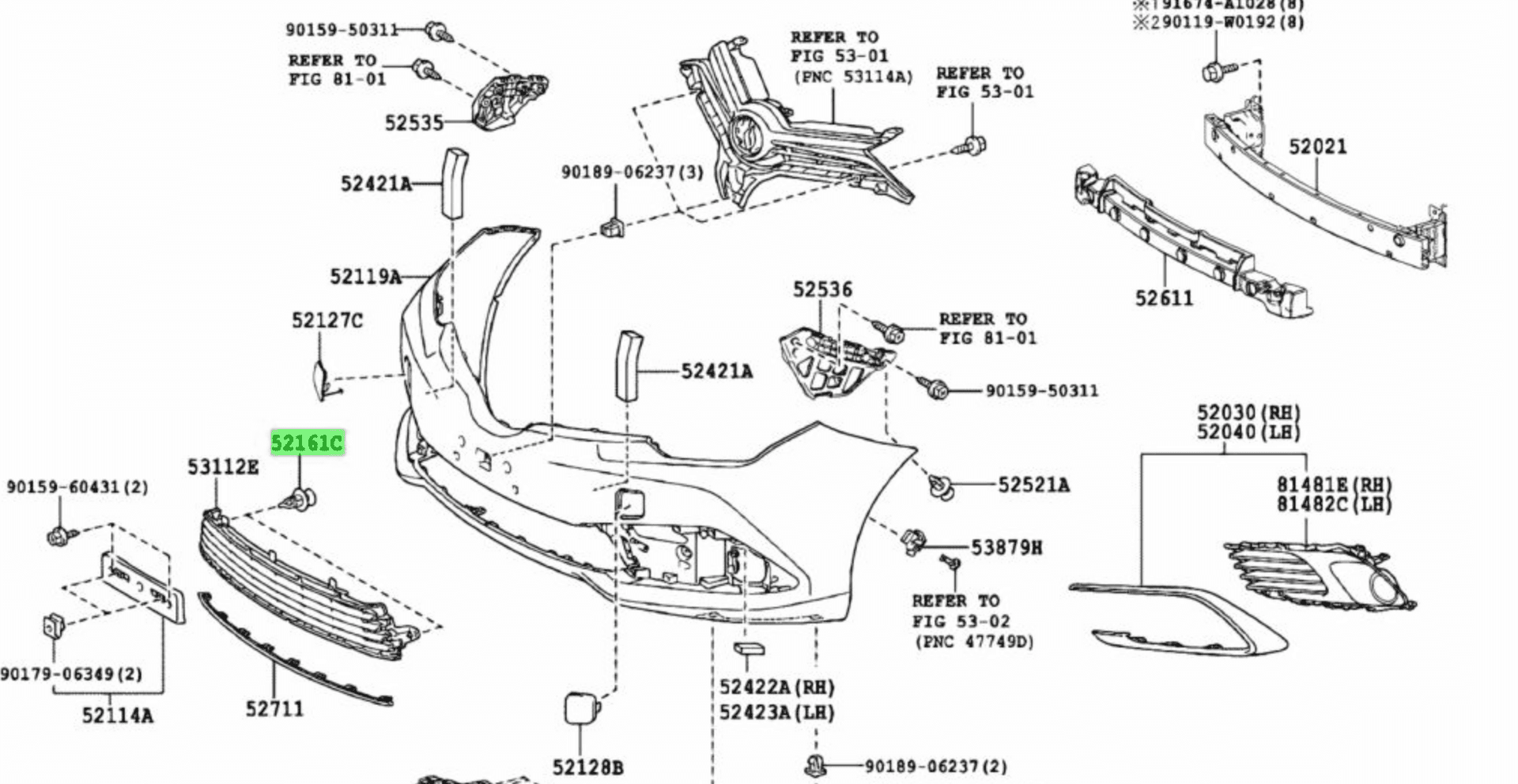TOYOTA - AGRAFE - 5216102030