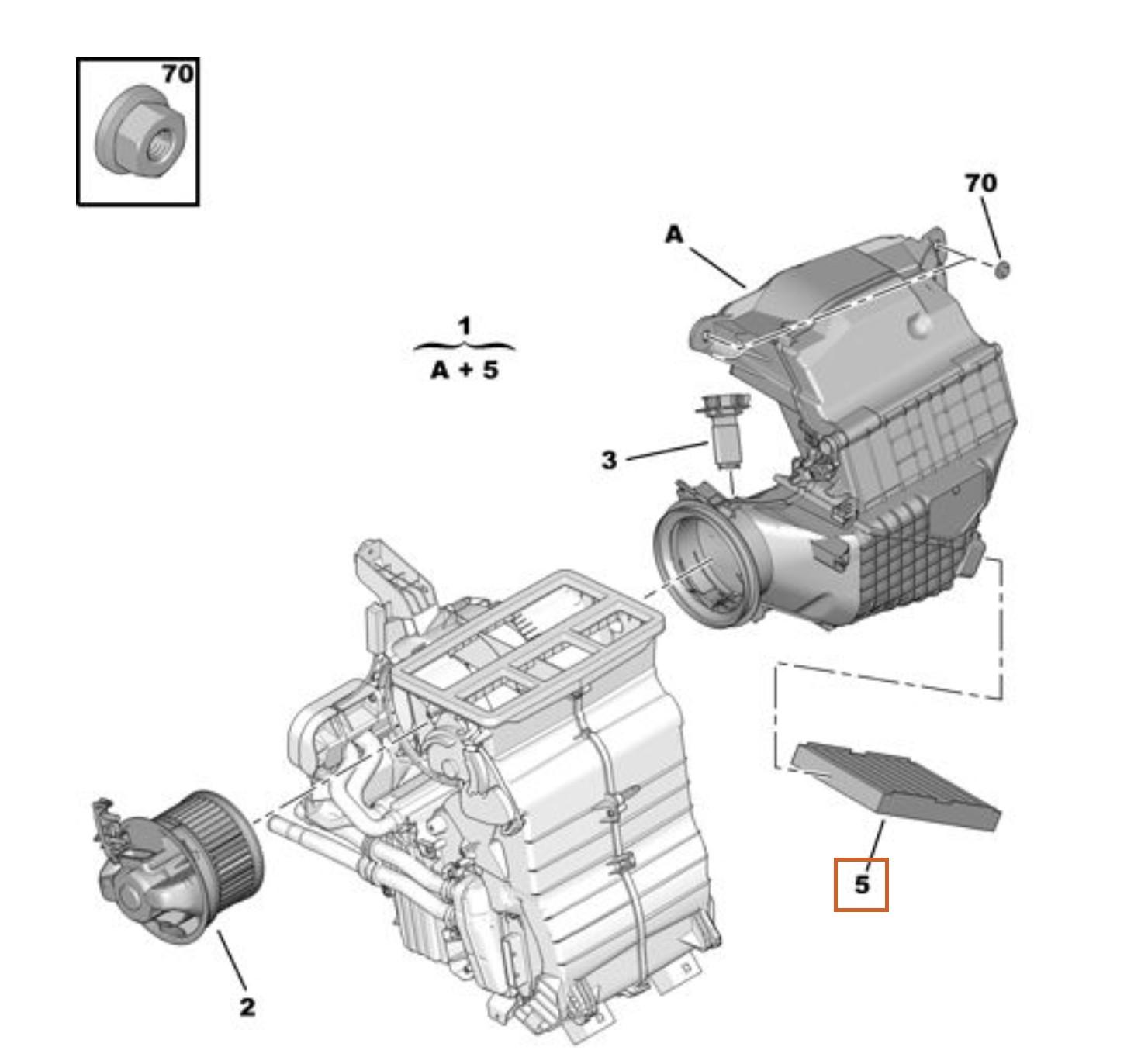 PSA - POLLENFILTER - 6479A5